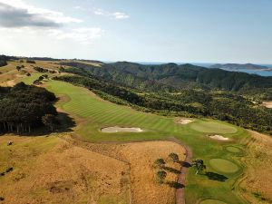 Kauri Cliffs 15th Aerial Back